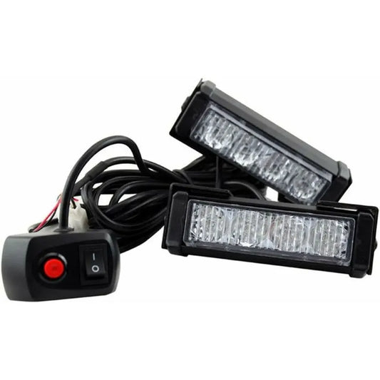 Strobe Lights, 2 pcs 8 LEDs Emergency Strobe Warning Lights Emergency Flashing Warning Lights 12V Universal For Car - Image 3