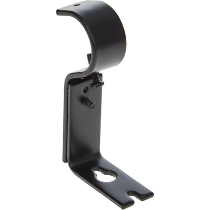Adjustable Curtain ROd Wall Bracket, 2 Pack, Black - Image 2