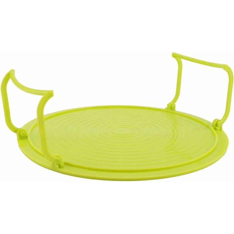 Microwave Oven Tray Holder Multifunctional Plastic Baking Tray Holder For Microwave Accessories With Handles And Plate, - Image 3