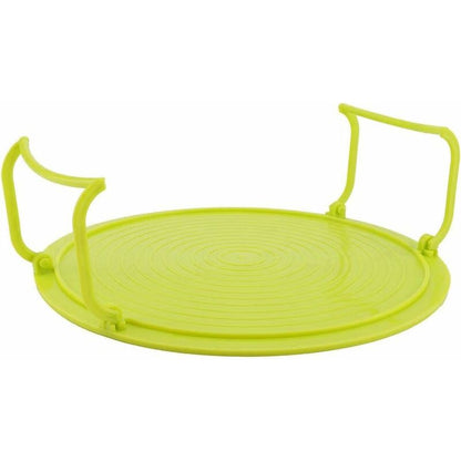 Microwave Oven Tray Holder Multifunctional Plastic Baking Tray Holder For Microwave Accessories With Handles And Plate, - Image 3