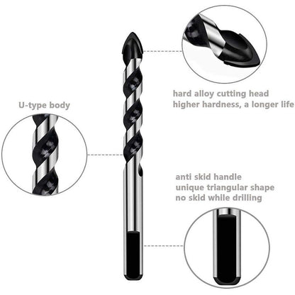 7 pcs Drill Bit Set For Tile, Glass, Concrete, Stone, Brick, Tiles, Ceramic And Mirrors(3Mm 4Mm 5Mm 6Mm 8Mm 10Mm 12Mm) - Image 2