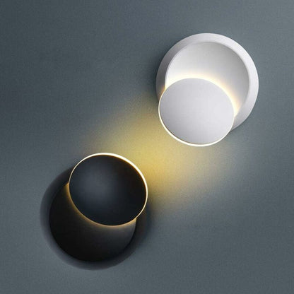 Indoor Wall Lights Warm White LED Wall Lamp 5W Modern Wall Light Warm White Creative Eclipse 2 In 1 Iron Wall Sconce - Image 3