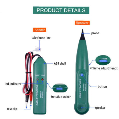 Multifunctional Wire Tester, Cable Detector, Ms6812 RObot Lawn Mower Cable Detector, Lan Network Cable Line Tester, - Image 3