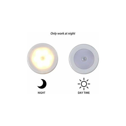 Wireless LED Motion Sensor Light For Closet, Stairs, Hallway, Kitchen, Bedroom (6 pcs) (White Shell (Warm Light) - Image 3