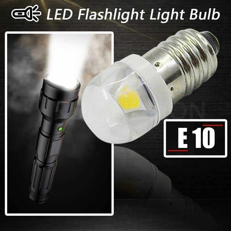 4 pcs 3V 0.2W E10 LED Bulb 5050 1Smd White 3000K LED Replacement Bulb Upgrade For Headlights Flashlights Torch Lights - Image 3