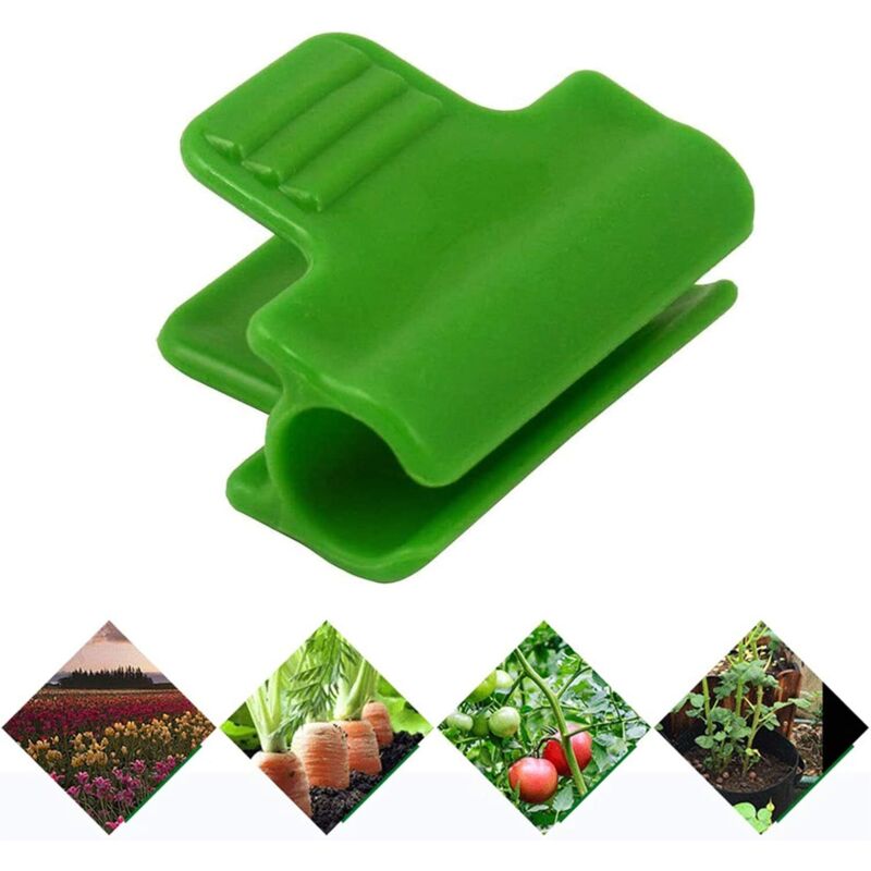 48 pcs Garden Hose Clips, Garden Shed Film Accessories, 16Mm Outer Diameter, Plant Stakes, Greenhouse Plastic Clips, - Image 3