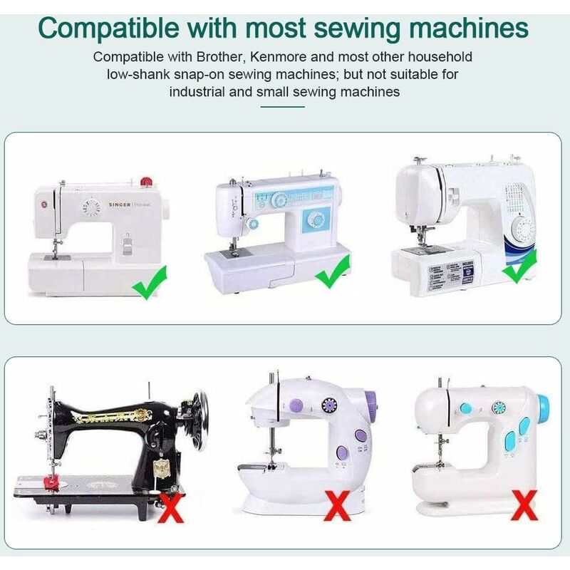 6 pcs Sewing Machine Presser Foot Hemmer Foot Sewing 4/8 6/8/8In ROlled Hem Foot 3/4/6Mm Foot - Image 4