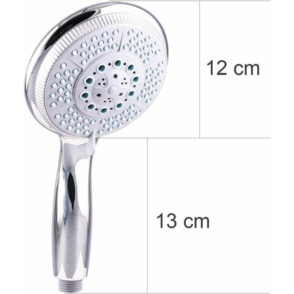 High Pressure Shower Head With 5 Adjustable Powerful Spray Modes, Universal Replacement Shower Head For Bathtub, 1/2" - Image 2
