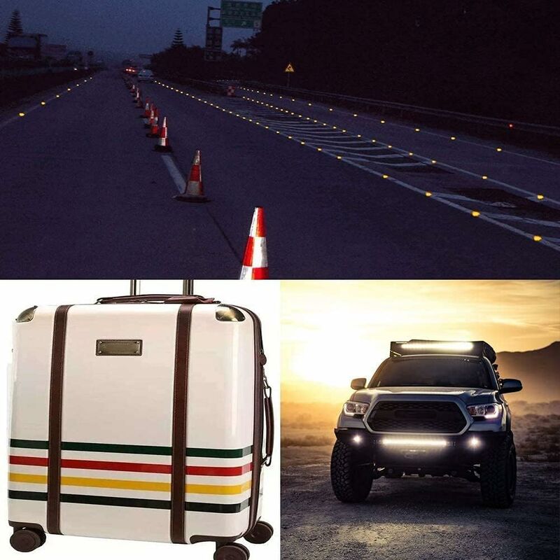 Reflective Tape - 5Cm × 3 Meters Self-Adhesive Reflective Tape, High Visibility Self-Adhesive Sticker For Vehicles Cars - Image 2