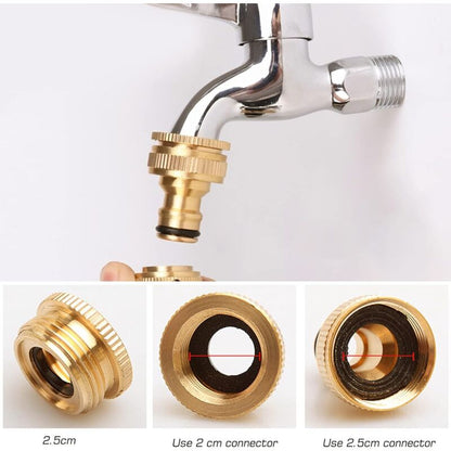 2-Way Y-Distributor With 3/4" Brass Quick Connect For Irrigation Tool Connection - Image 2