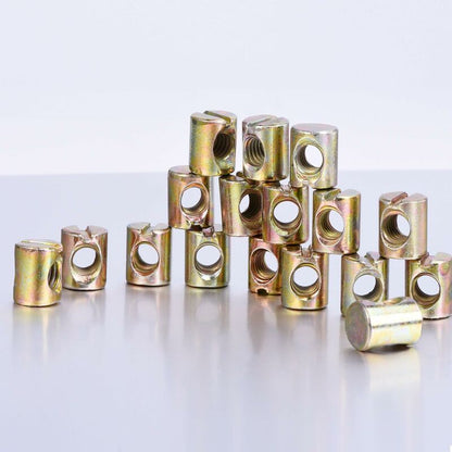 20 pcs M6 Slotted Nuts For Furniture Chairs Beds Cribs - Image 2