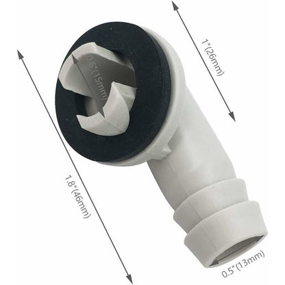 Air Conditioner Drain Hose Connector Elbow Fitting With Rubber Ring For Split Units And Window Units Ac 3/5 Inch (15Mm) - Image 3