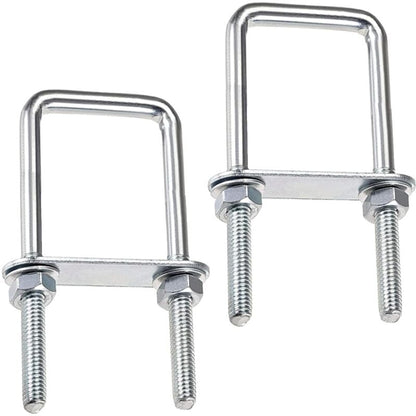 Square U-Bolts, 60X120Mm Stainless Steel U-Bolts, M8 U-Bolt With Frame Plate Nut And Washer, M8 U-Bolt For Fixing