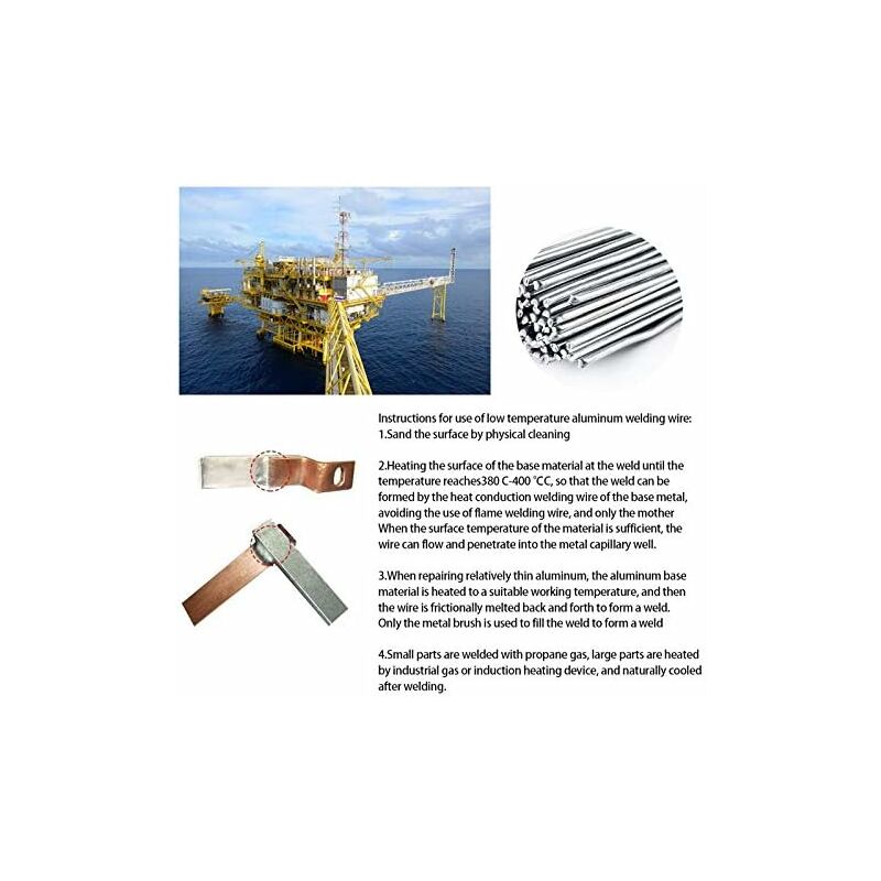 Welding ROd, 50 pcs 2.0Mm Low Temperature Aluminum Welding Electrodes - Easy Melt Welding ROds - Corrosion Resistance - Image 3