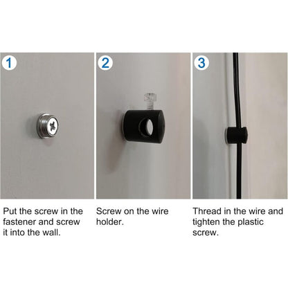 Chandelier Lighting Hook, 6 pcs Hanging Lighting Hooks For Chandelier Ceiling Lights Cable (Black) - Image 4