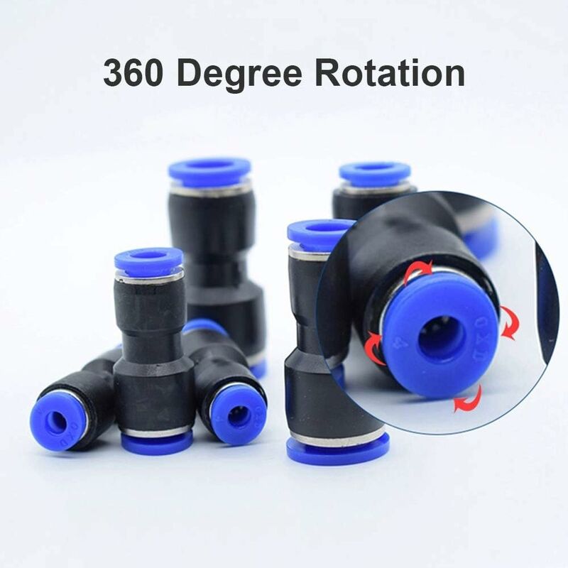 5 pcs Pneumatic Connectors Pneumatic Push In Straight Fittings Reducer Quick Release Fittings For Air Hose Pg8-6 - Image 2