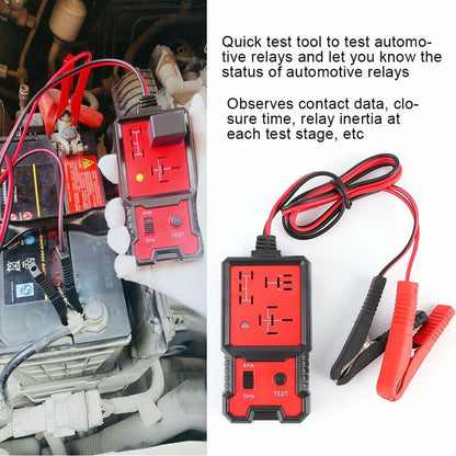Automotive Relay Tester, 12V Electronic Automotive Relay Tester Auto Car Diagnostic Battery Checker Tool - Image 2