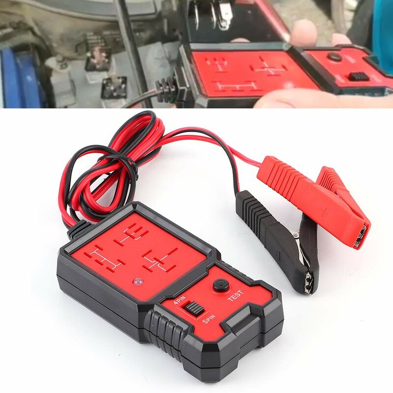Automotive Relay Tester, 12V Electronic Automotive Relay Tester Auto Car Diagnostic Battery Checker Tool - Image 3