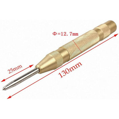 5" Automatic Center Punch Stainless Steel With Adjustable Stroke, Determines Drilling Position For Steel, Wood, Plastic - Image 2