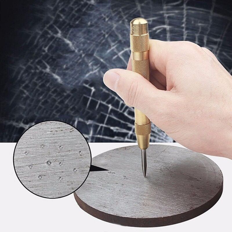 5" Automatic Center Punch Stainless Steel With Adjustable Stroke, Determines Drilling Position For Steel, Wood, Plastic - Image 3