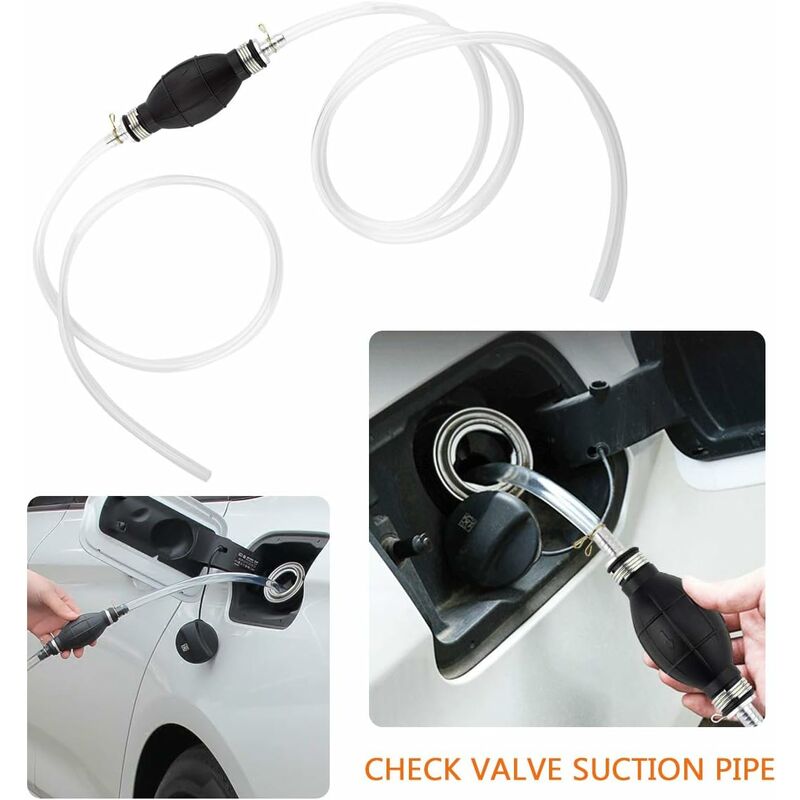 Liquid Water Transfer Pump, Portable Car Fuel Transfer Siphon Hand Pump For Waterworks Liquid Fuel Diesel Gasoline - Image 2