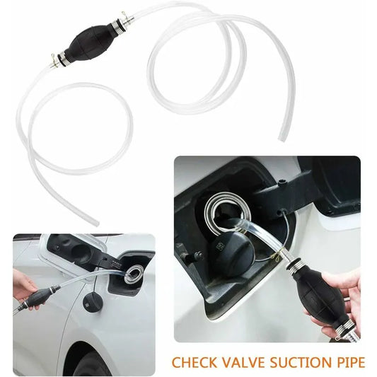 Liquid Water Transfer Pump, Portable Car Fuel Transfer Siphon Hand Pump For Waterworks Liquid Fuel Diesel Gasoline - Image 2