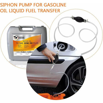 Liquid Water Transfer Pump, Portable Car Fuel Transfer Siphon Hand Pump For Waterworks Liquid Fuel Diesel Gasoline - Image 3