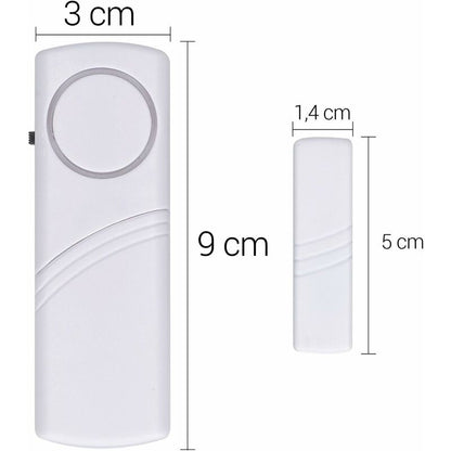 Door And Window Alarm - Pack Of 4 Wireless Intruder Alarms - Home Security Against Burglary - Magnetic Operation - 90 Db - Image 3