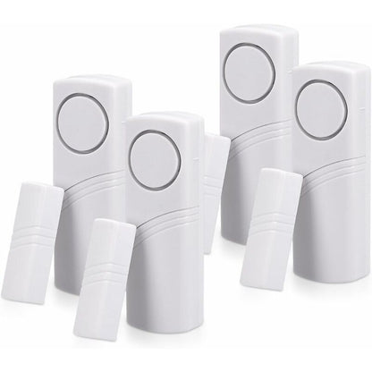 Door And Window Alarm - Pack Of 4 Wireless Intruder Alarms - Home Security Against Burglary - Magnetic Operation - 90 Db - Image 4