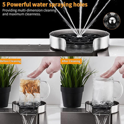 Glass Rinser, Stainless Steel Glass Rinser, Glass Rinser For Kitchen Sink, Glass Rinser For Kitchen Sink Bar Cup - Image 3