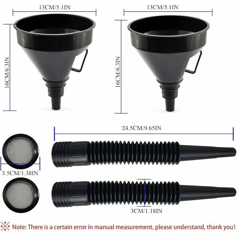 Plastic Multi-Function Oil Funnel With Flexible Extension Nozzle For Cars And Motorcycles, Engine Oil, Liquid, Diesel, - Image 4