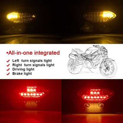 20 LED Motorcycle Tail Light Integrated Motorcycle LED Brake Light & Turn Signal Light Motorcycle LED Driving Lights - Image 4