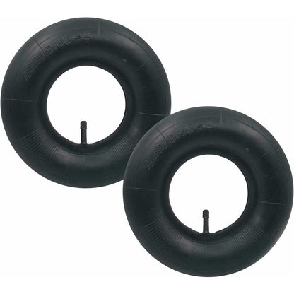 2 pcs 4.10/3.50-4 Inner Tube Tire Tr-13 Straight Valve For Hand Truck, Trolley, Hand Cart, Garden Cart, Lawn Mower