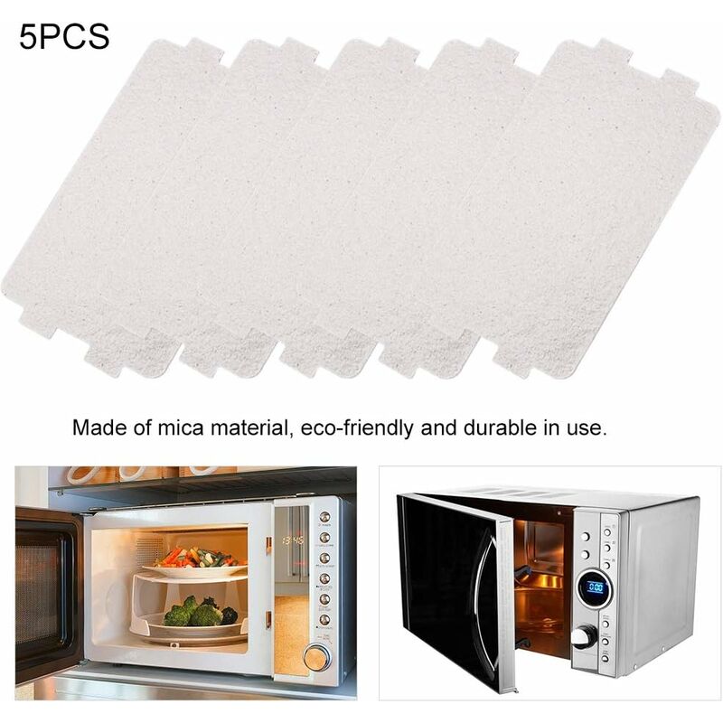 5 pcs Microwave Plate Sheet Replacement Microwave Oven Mica Plate Sheet Microwave Waveguide Cover Repair Accessory - Image 2