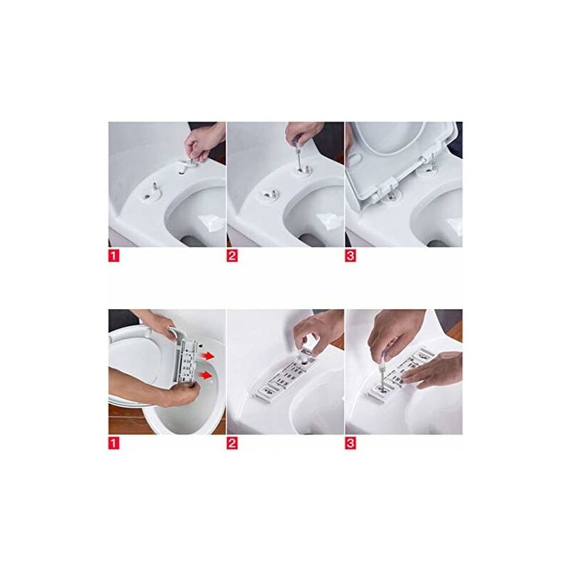 Toilet Seat Fixing,2 pcs Toilet Seat Screws Expanding Rubber Nuts Universal Toilet Seat Fittings Toilet Lid Cover - Image 3