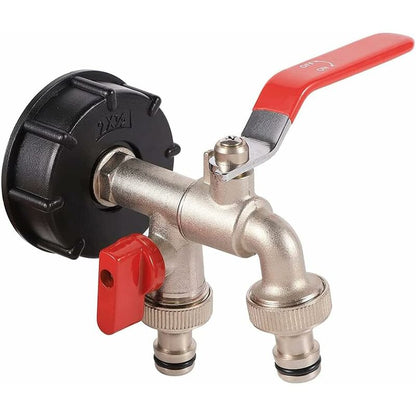Ibc S60X6 Water Tank Adapter Coarse Thread With Hose Connector Stainless Steel Valve Spout Fittings (1/2" Internal - Image 4