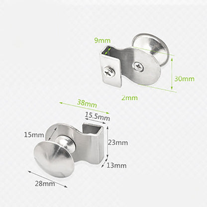 Stainless Steel Glass Door Handle / Clip / Glass Clip 5-8Mm Showcase Cabinet Furniture Drawer Handle, No Drilling, 2 - Image 3