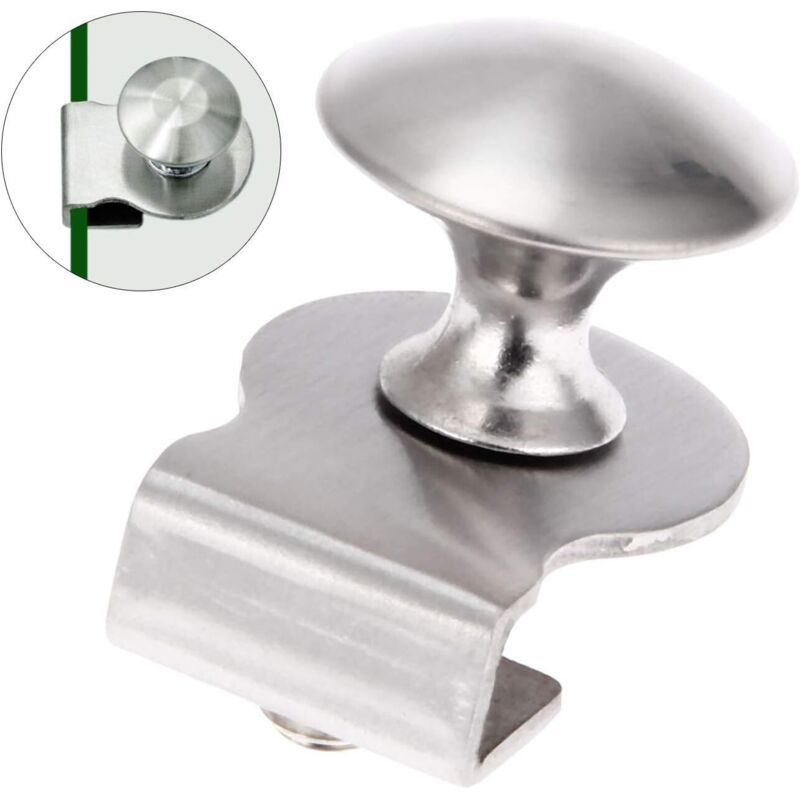 Stainless Steel Glass Door Handle / Clip / Glass Clip 5-8Mm Showcase Cabinet Furniture Drawer Handle, No Drilling, 2 - Image 4