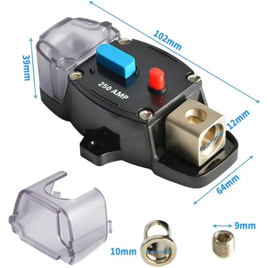 Car Fuse Holder 12V-48V Audio Fuse Protection System For Car, Rv, Boat (300A) - Image 3
