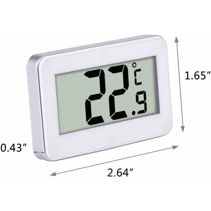 Refrigerator Digital Thermometer Freezer Digital Thermometer And Indoor Temperature Monitor, White - Image 2