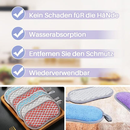 10 pcs Colorful Cleaning Sponges, Premium Non-Scratch Reusable Dishwashing Sponges For Kitchen, Bathroom, Easy Dish - Image 4