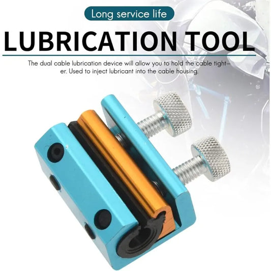Cable Lubrication Tool For Cable Grease Lubricator Brake Line Cable Fueling Lubrication (Blue) - Image 3