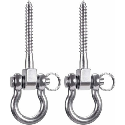 2 pcs 304 Stainless Steel Ceiling Hook, Suspension Trainer Hanging Kit For Hanging Chair, Hanging Lamp, Hammock,