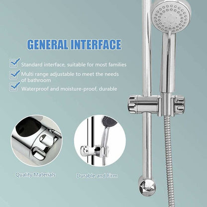 Replaceable Handheld Shower Holder, Shower Head Holder, Adjustable Bathroom Shower Clamp Fit 25Mm Shower Bar, 19-22Mm - Image 2