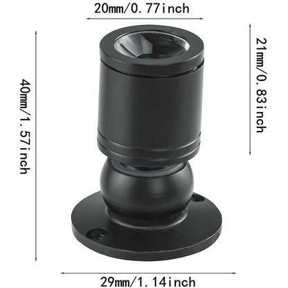 10 X LED Mini Recessed Spotlights, 1Wled Mini Spotlight, With Driver, 100-265V [Energy Class A+] (Black, Cool Light) - Image 2