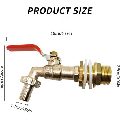 1000L Tank Faucet, Rainwater Harvesting Faucet Tank Adapter 1/2" (13Mm) Faucet, Ibc Drain Tank Adapter For Faucet, - Image 2