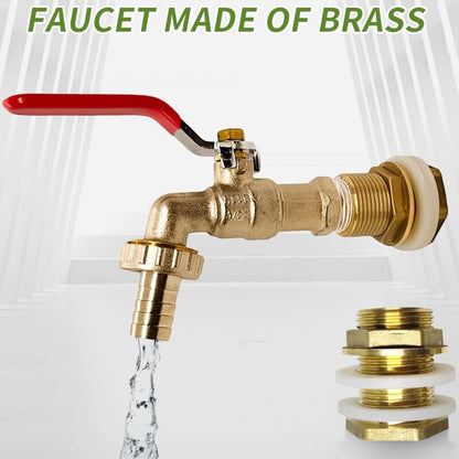 1000L Tank Faucet, Rainwater Harvesting Faucet Tank Adapter 1/2" (13Mm) Faucet, Ibc Drain Tank Adapter For Faucet, - Image 3