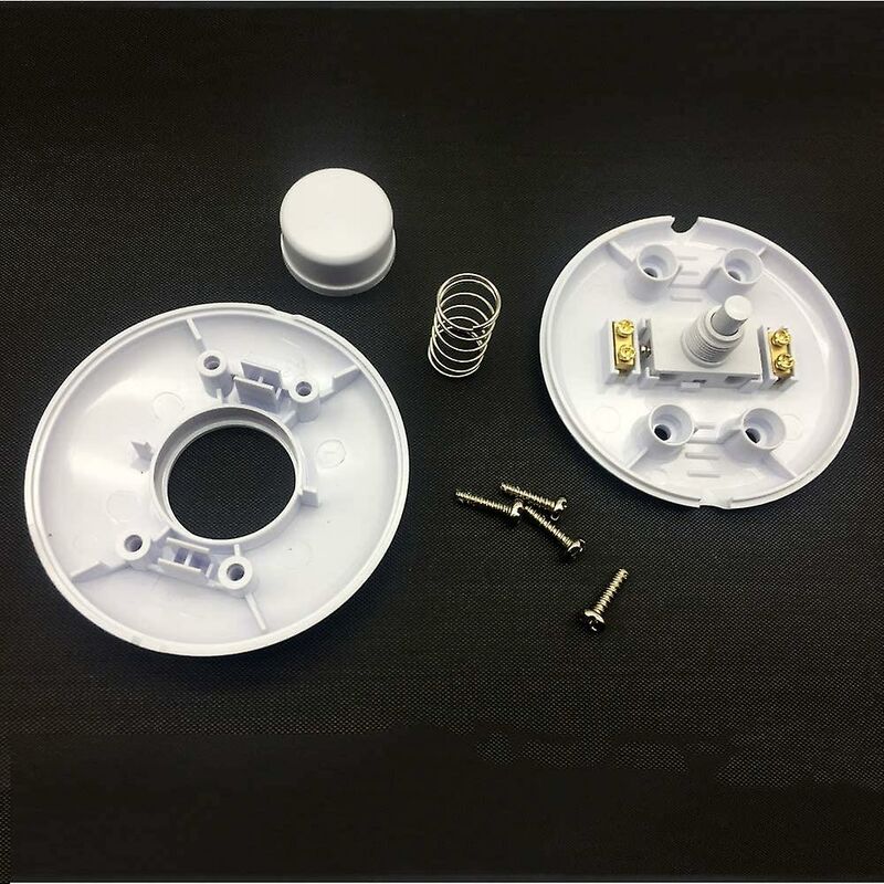 1 pcs ROund Foot Switch White Foot Control Switch For Floor Lamp And Table Lamp - Image 2