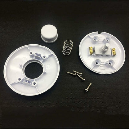 1 pcs ROund Foot Switch White Foot Control Switch For Floor Lamp And Table Lamp - Image 2