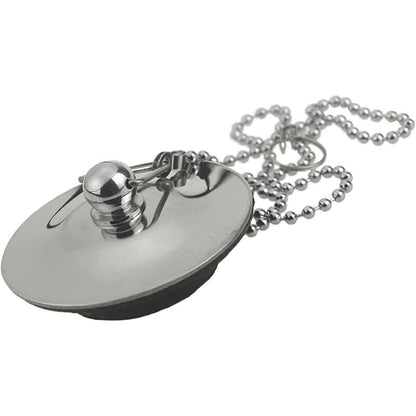Sink Plug With Chain Rustproof Bathtub Stopper Drain Plug With Rubber Ring Bathtub Drain Cover Plug For Sink Bathtub